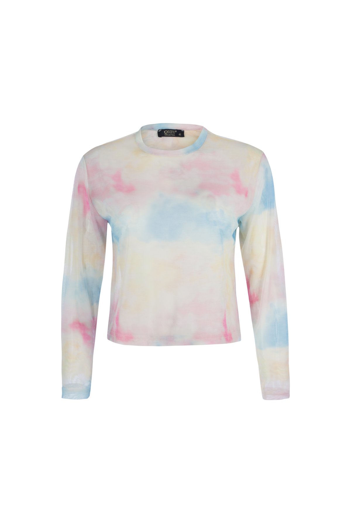 Transparent blouse, Multicolor, 36