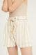 Striped shorts, Beige, M