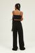 Wide Leg Pants, Black, S