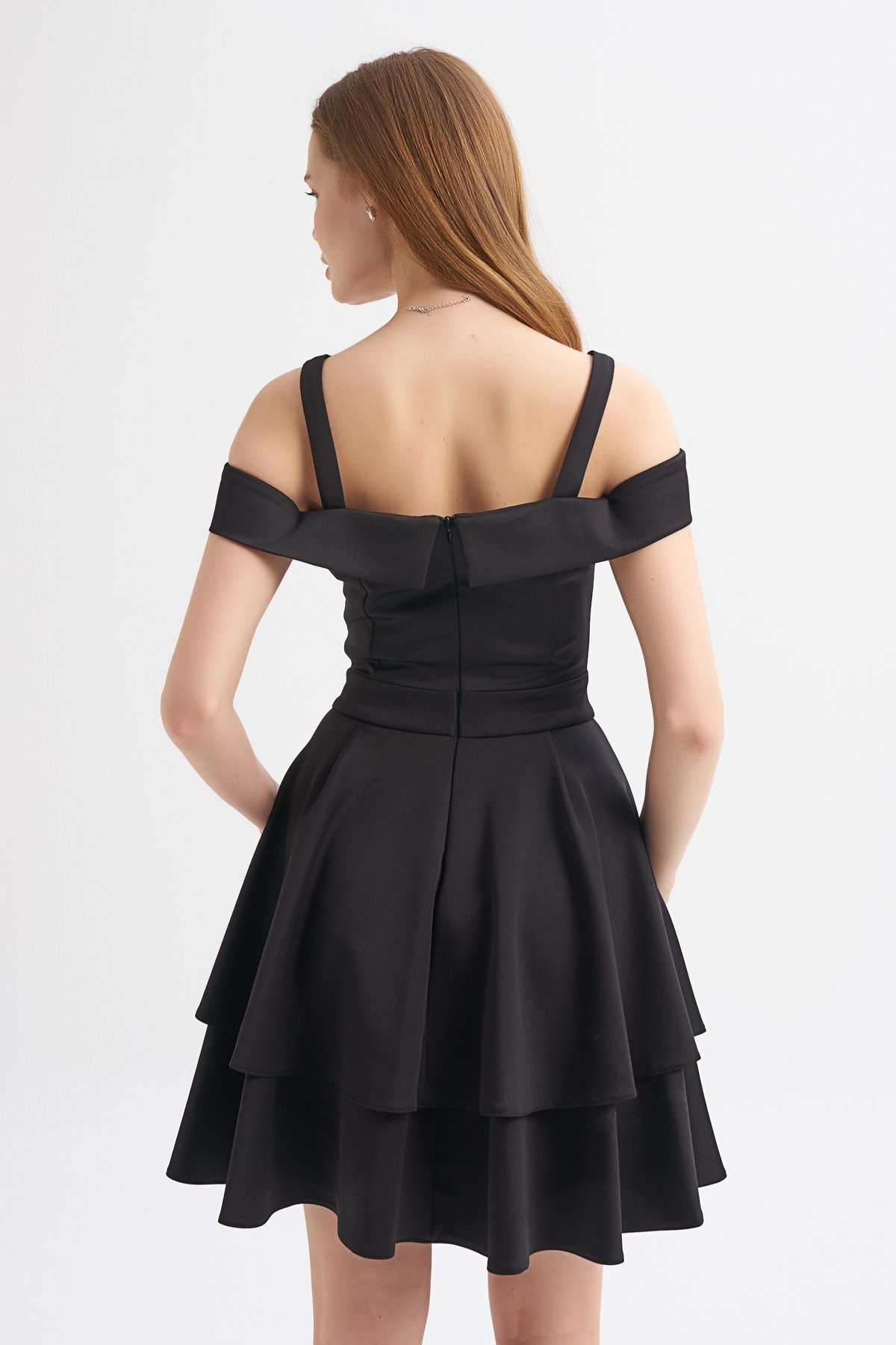 Straps Dress, Black, S