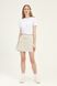 Mini skirt with details, Beige, S