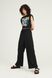 Wide leg trousers, Black, S