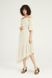 Asymmetric Dress Natur, Beige, S