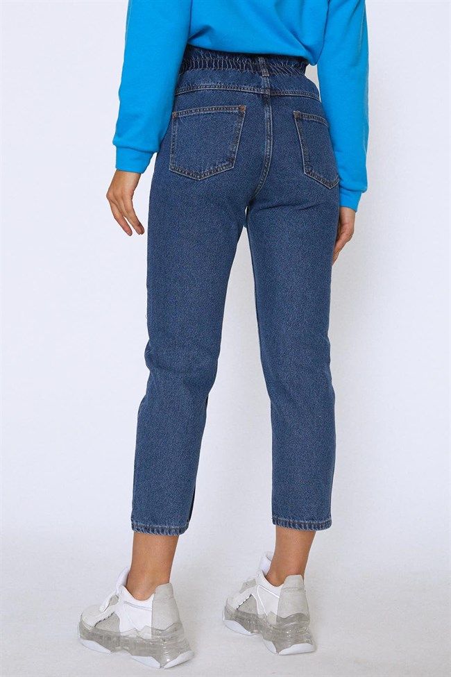 High Waisted Jeans Mavi, Темно-синий, 26