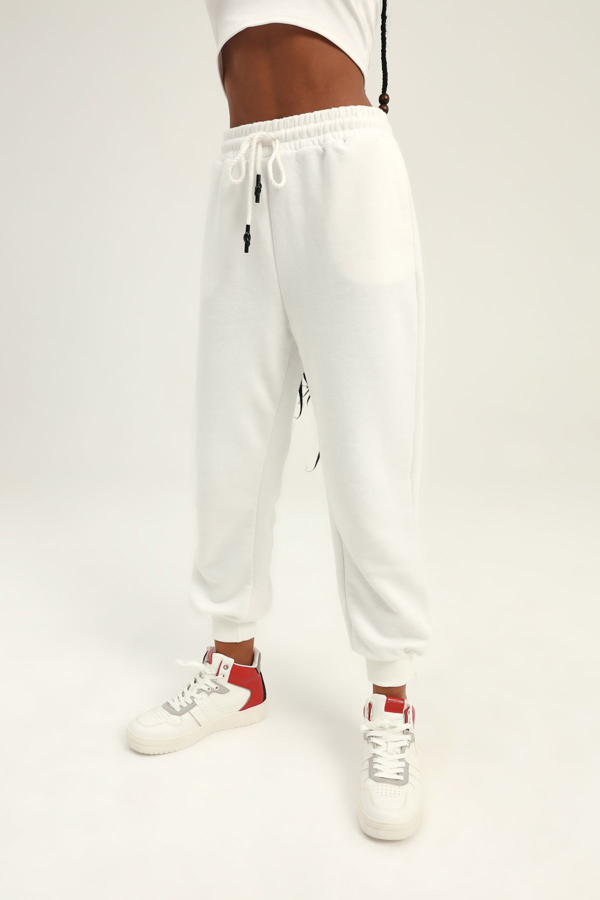 Jogger trousers, White, S