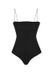 Bodysuit with thin straps, Black, S