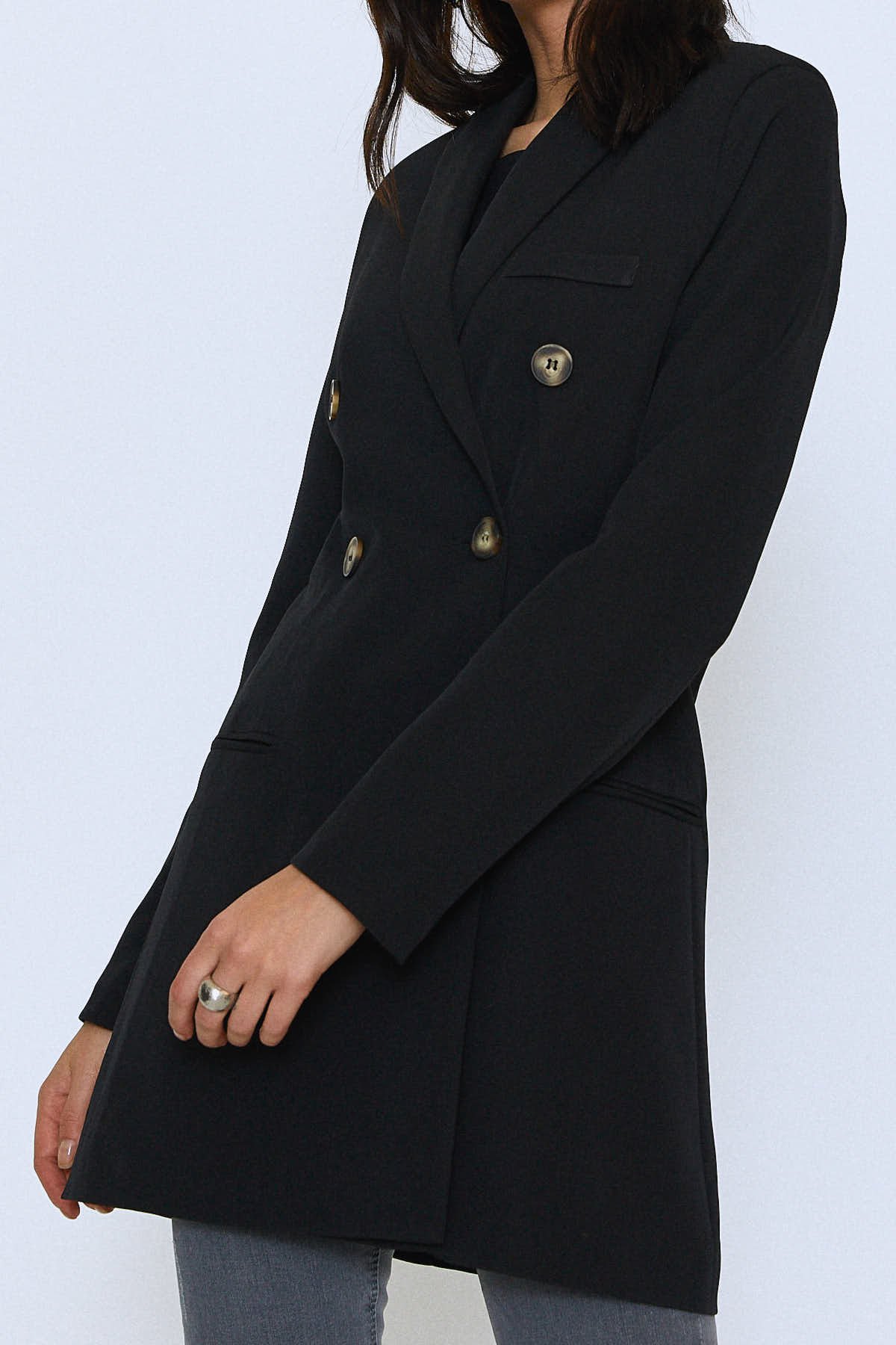 Long jacket, Black, 36