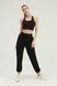 Trousers with slits at the waist, Black, S