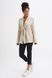 Linen blazer with belt, Beige, 36