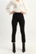 Trousers with elasticated waist, Black, S