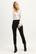 Trousers with elasticated waist, Black, S