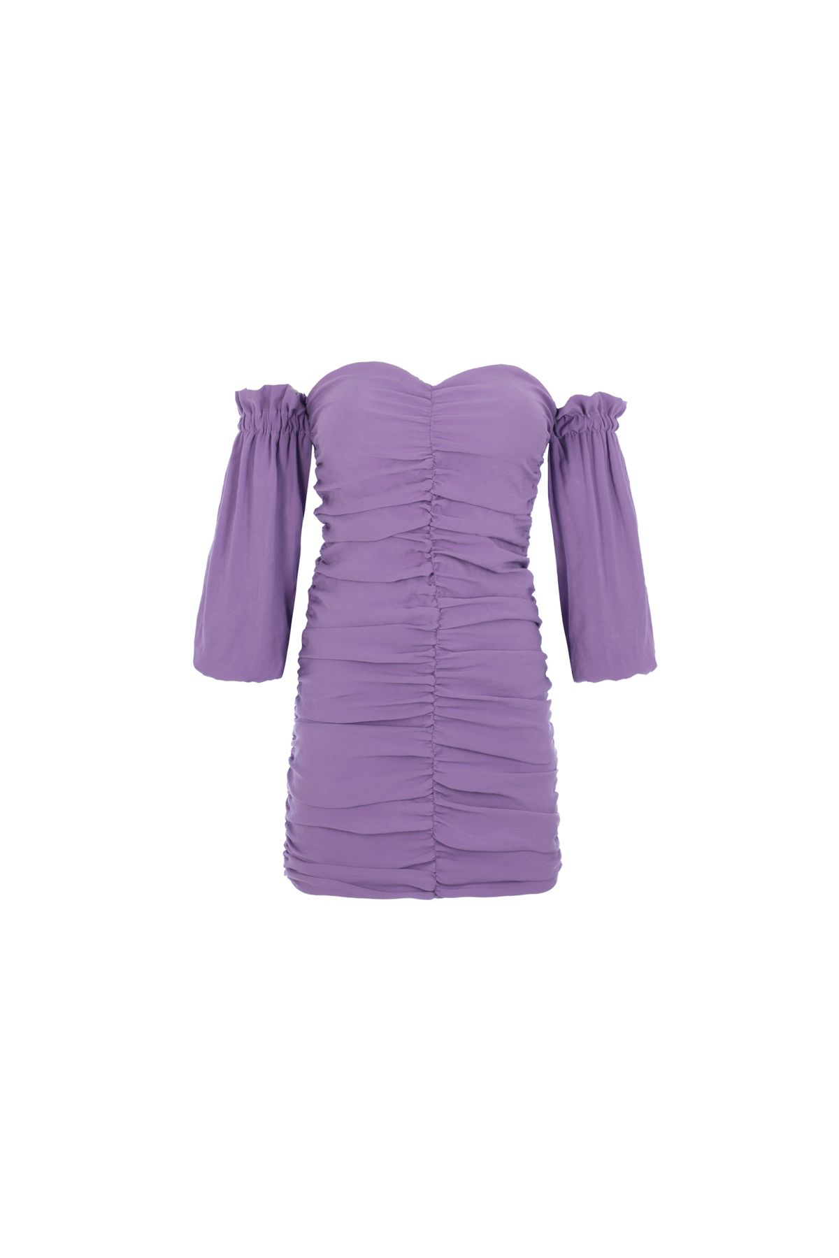 Dress with open shoulders, Lilac, S