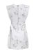 Dress with ruffles and print, White, S