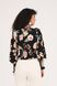 Floral blouse, Black, S