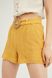 Shorts with belt, Жёлтый, S