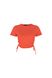 T-shirt with side ties, Orange, S