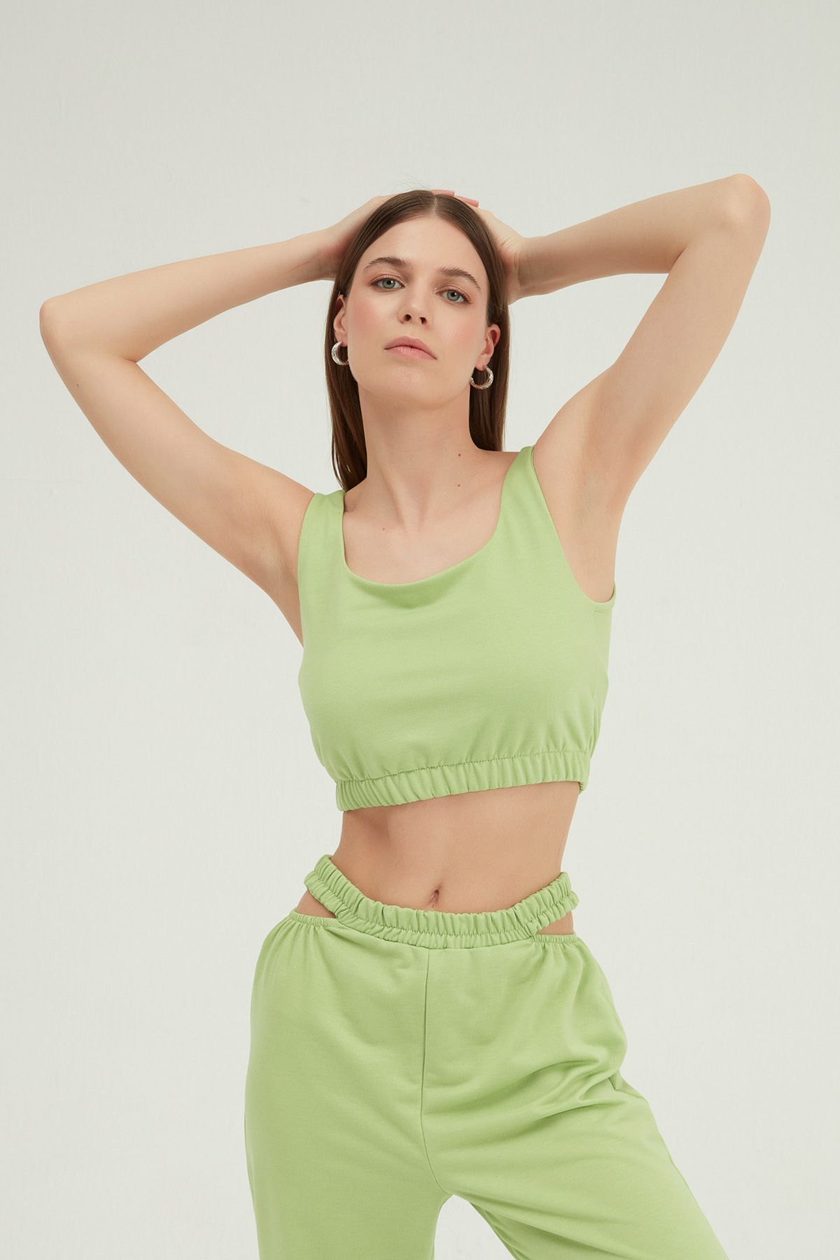 Crop top, Зелёный, S