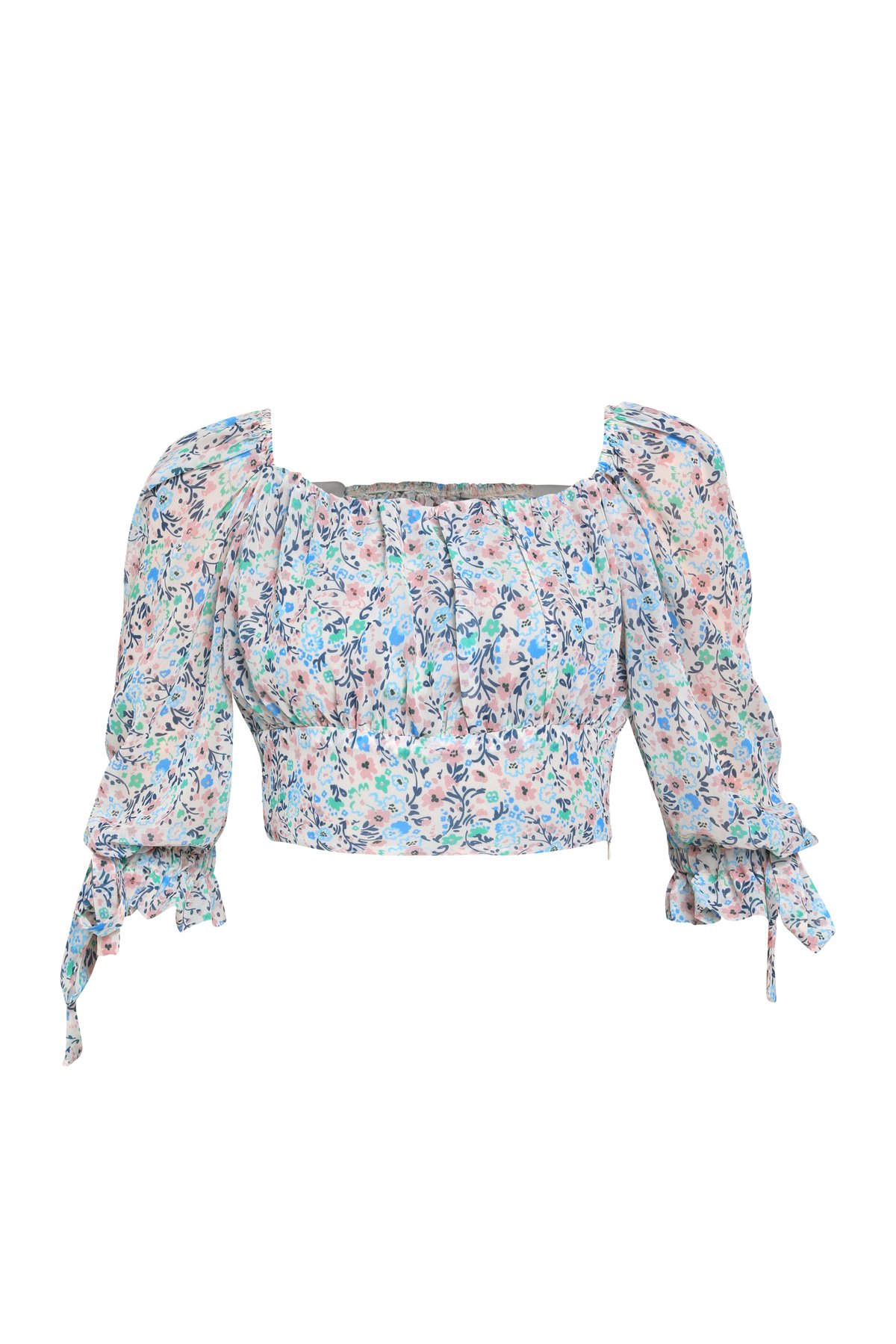 Cropped blouse, Multicolor, S