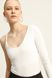 One shoulder bodysuit, White, S