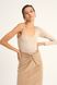 One shoulder bodysuit, Beige, S