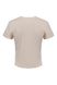 Front zip T-shirt, Beige, S