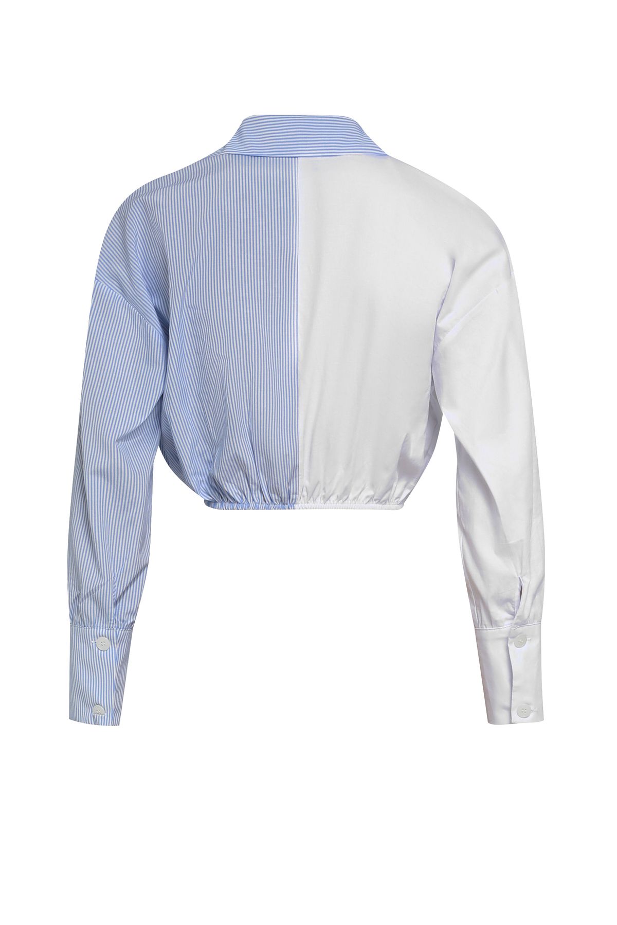 Cropped shirt, Голубой, S