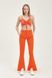 Pants with a slit, Orange, S