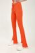 Pants with a slit, Orange, S