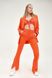 Pants with a slit, Orange, S