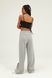 Trousers with elastic waist, Grey, L