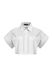 Cropped shirt with pockets, White, S