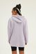 Hoodie with zip, Lilac, S